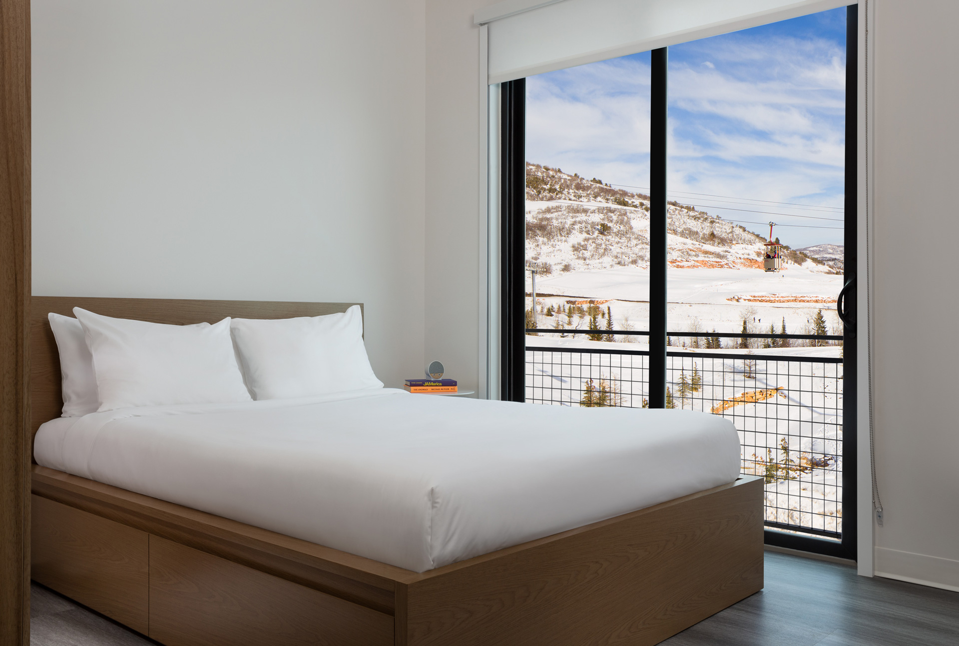 1-bedroom condo living area at Canyon Haus in Park City