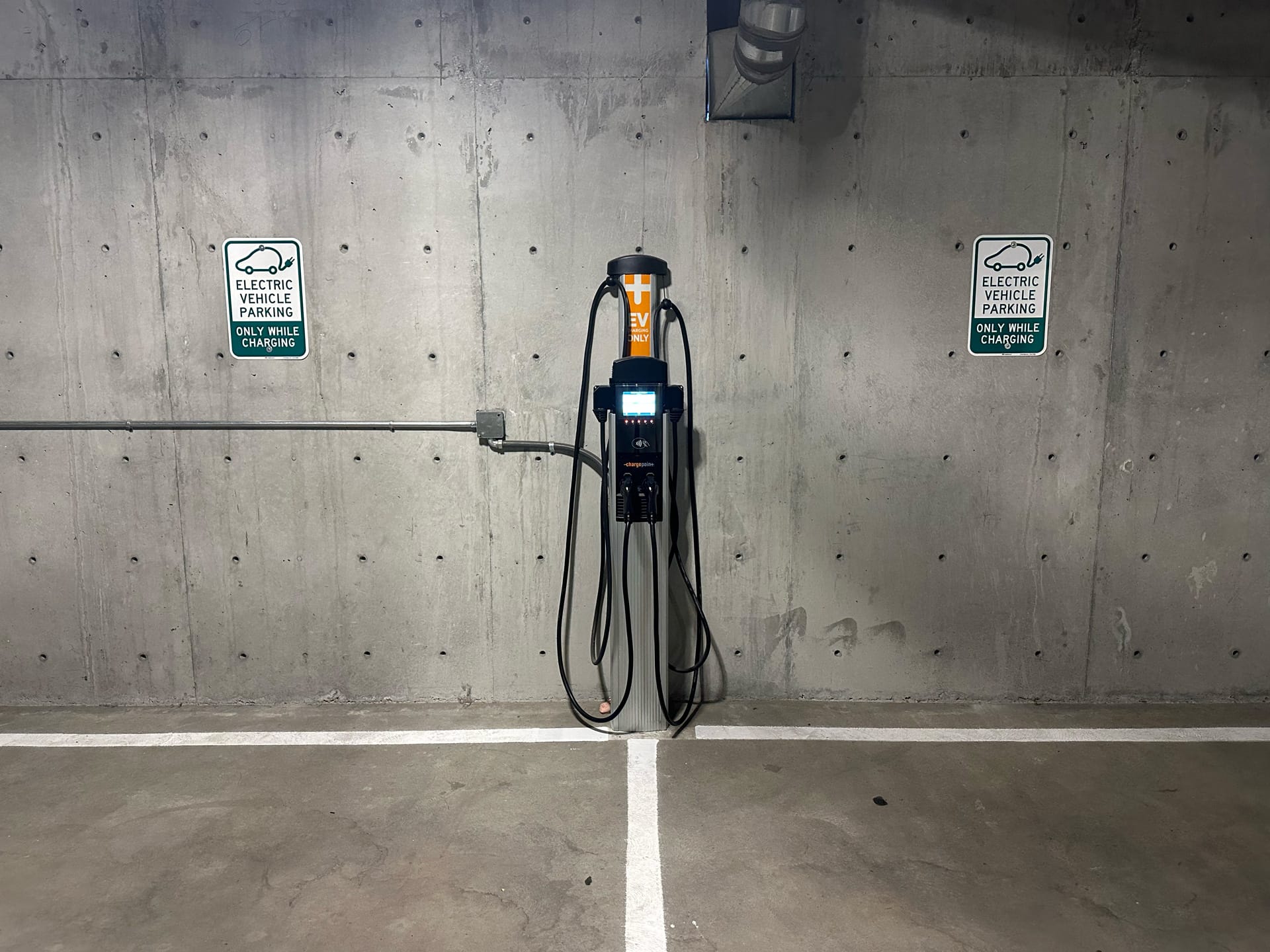 Canyon Haus underground parking garage included free with every stay