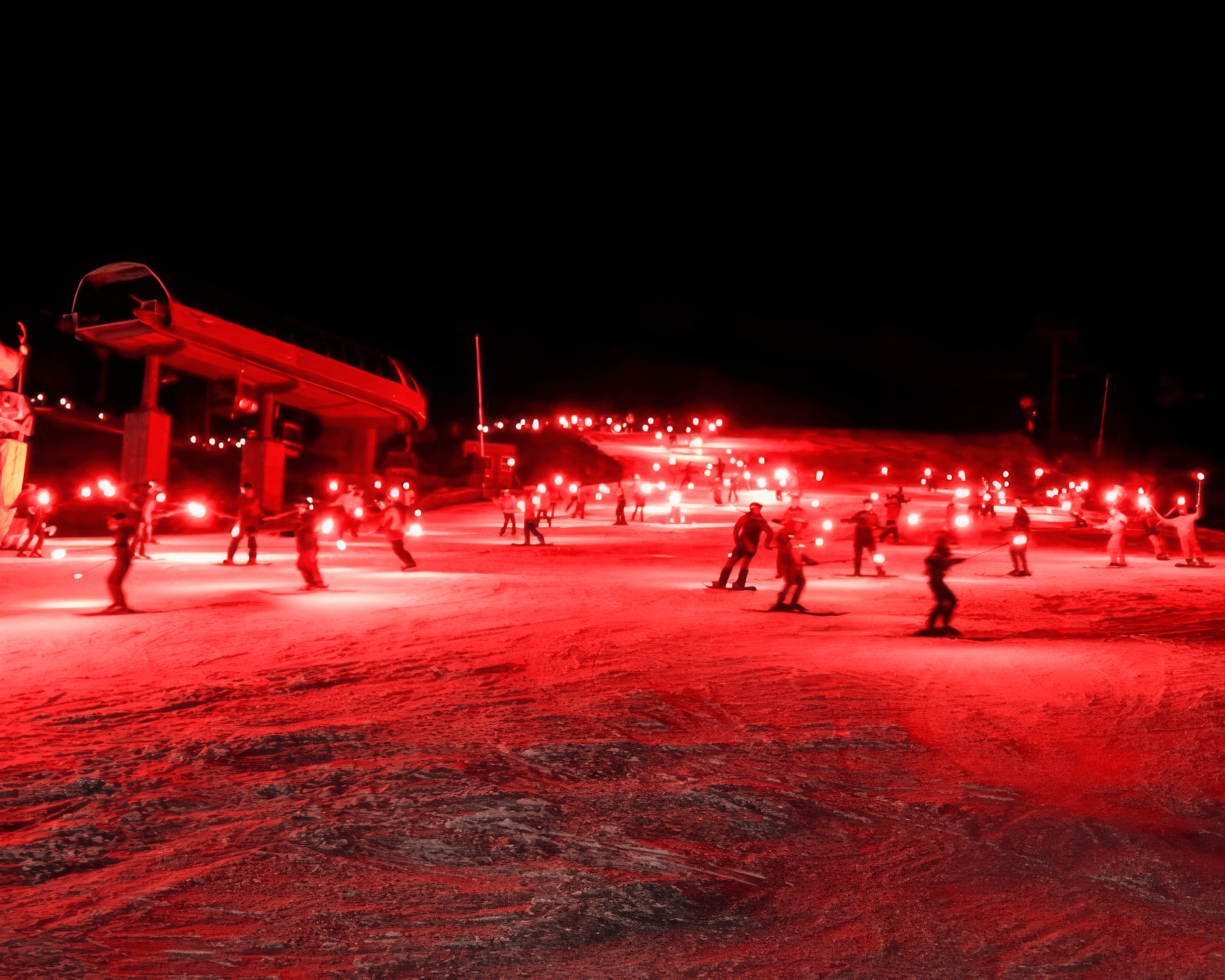 Canyons Village Torchlight Parade in Park City